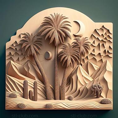 3D model palm springs (STL)